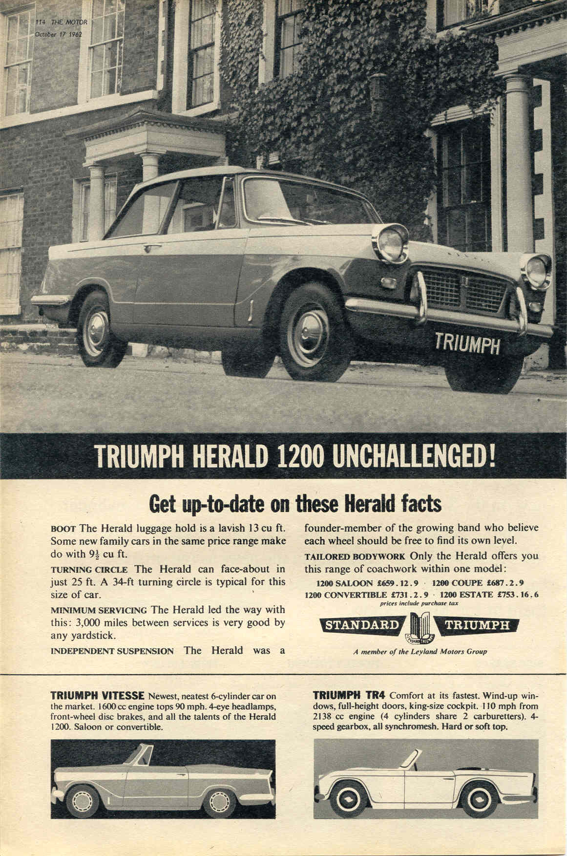 Werbung - Triumph Herald!